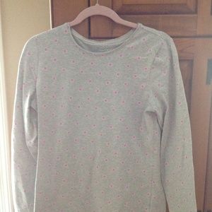 Talbots long sleeve polka dot tee